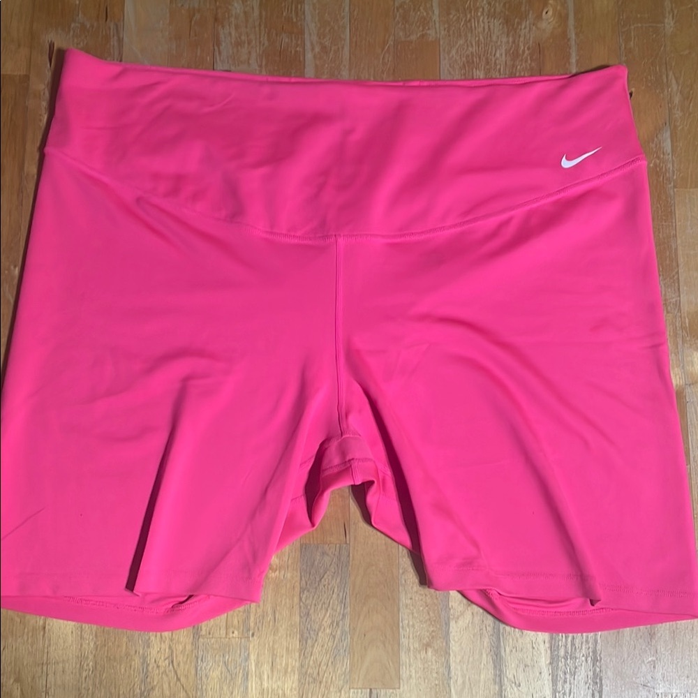 Nike Women's Pink Athletic Bike Shorts